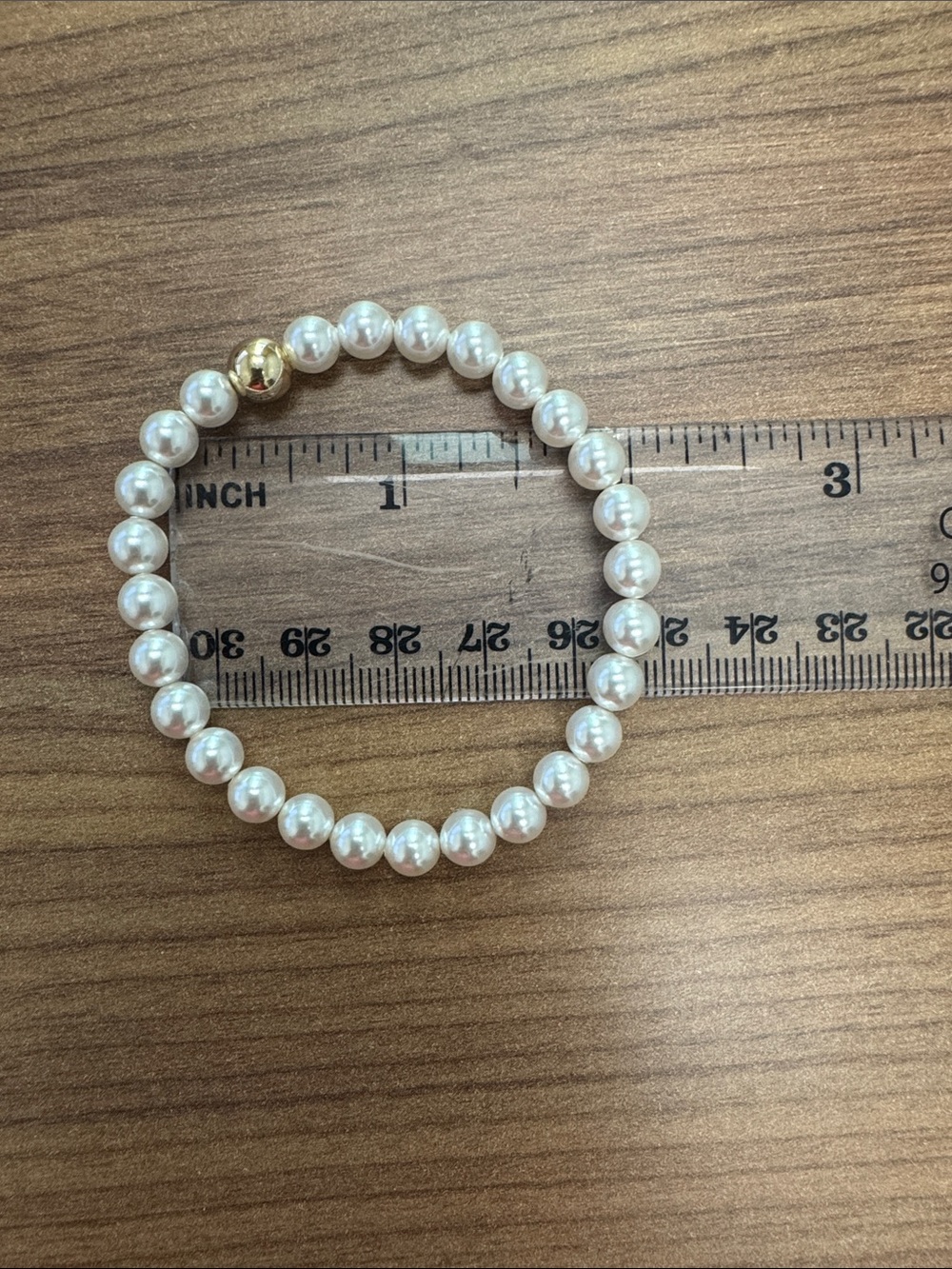 ENewton Pearl Stretch Bracelet with Gold Color Accent - Picture 3 of 3